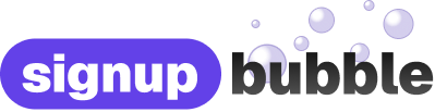 Signup Bubble